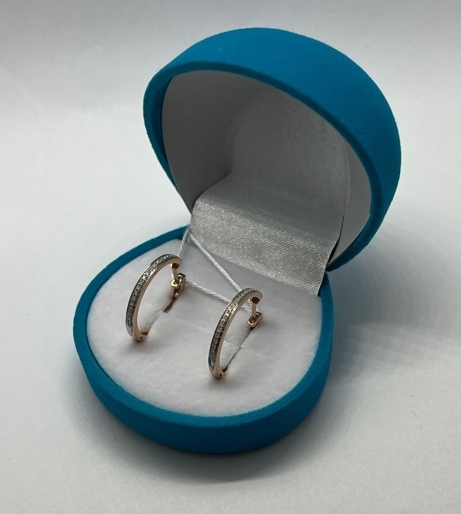 СКМИ585 СЕРЬГИ С КАМНЯМИ (Au 585)