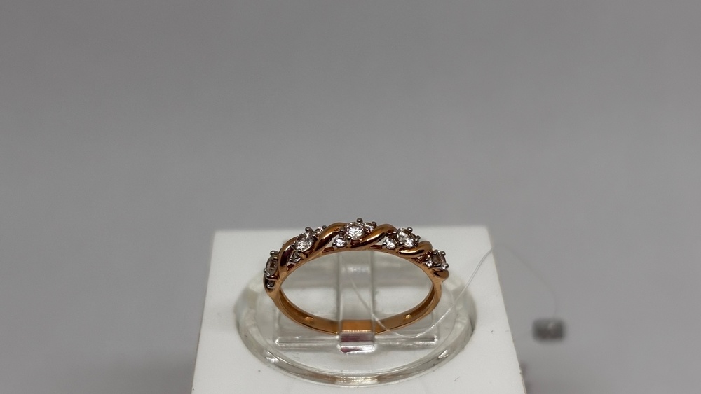 КОЛЬЦО С КАМНЯМИ (Au 585)