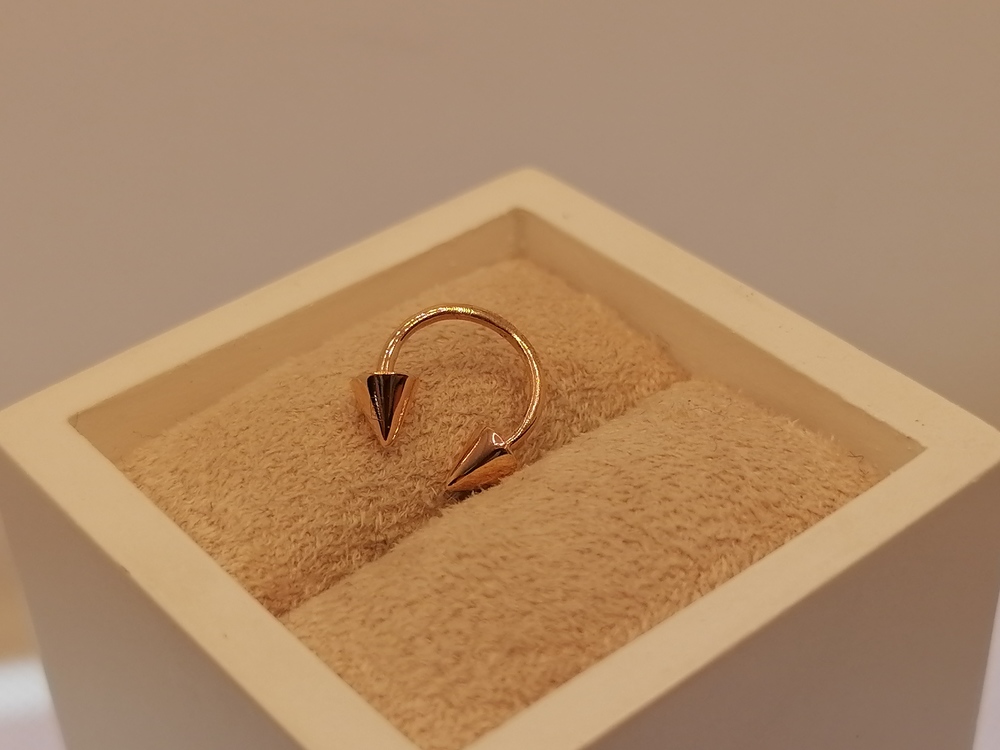 ПИРСИНГ В НОС без камня (Au 585)