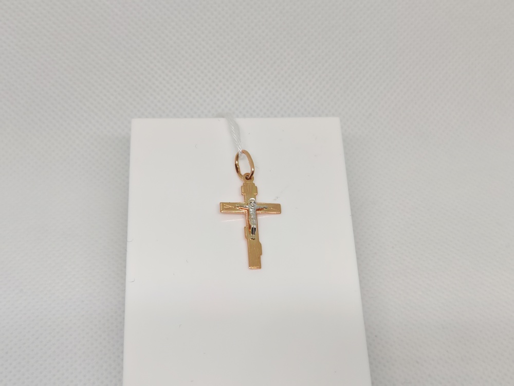 ПОДКБК585 ПОДВЕСКА КРЕСТ БЕЗ КАМНЯ (Au 585)