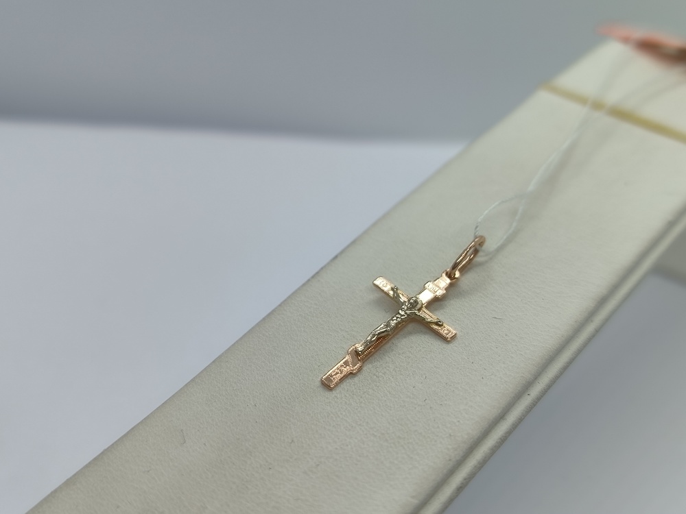 ПОДКБК585 ПОДВЕСКА КРЕСТ БЕЗ КАМНЯ (Au 585)