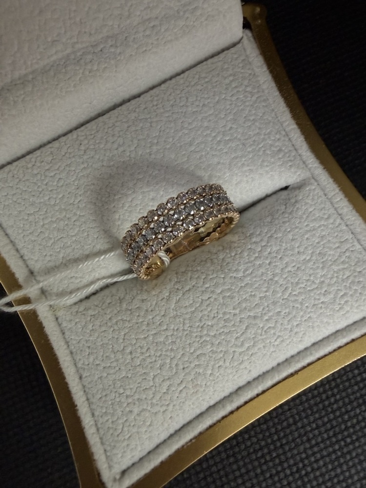 КОЛКМИ585 КОЛЬЦО С КАМНЯМИ (Au 585)