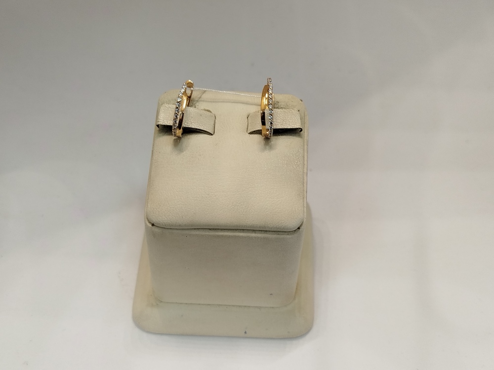 СКМИ585 СЕРЬГИ С КАМНЯМИ (Au 585)