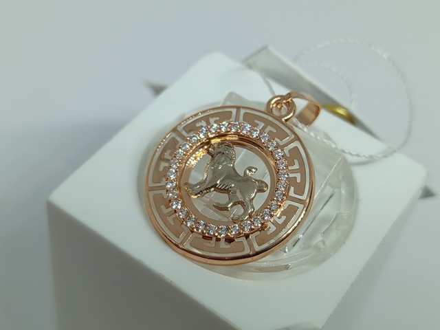 ПОДВЕСКА ЗНАК ЗОДИАКА ЛЕВ (Au 585)