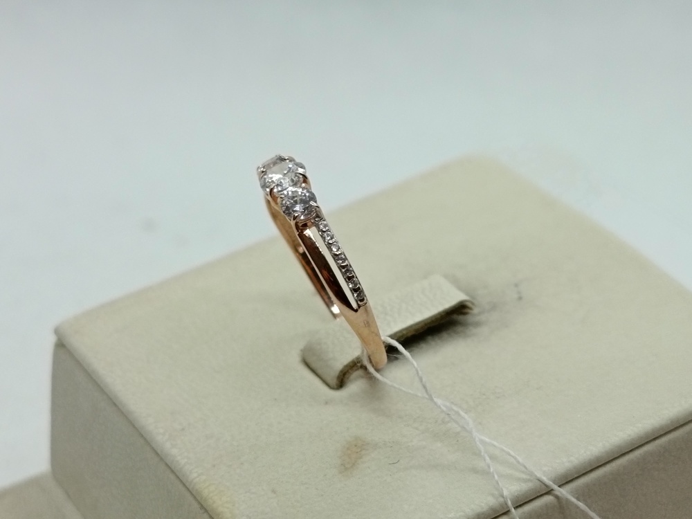 КОЛКМИ585 КОЛЬЦО С КАМНЯМИ (Au 585)