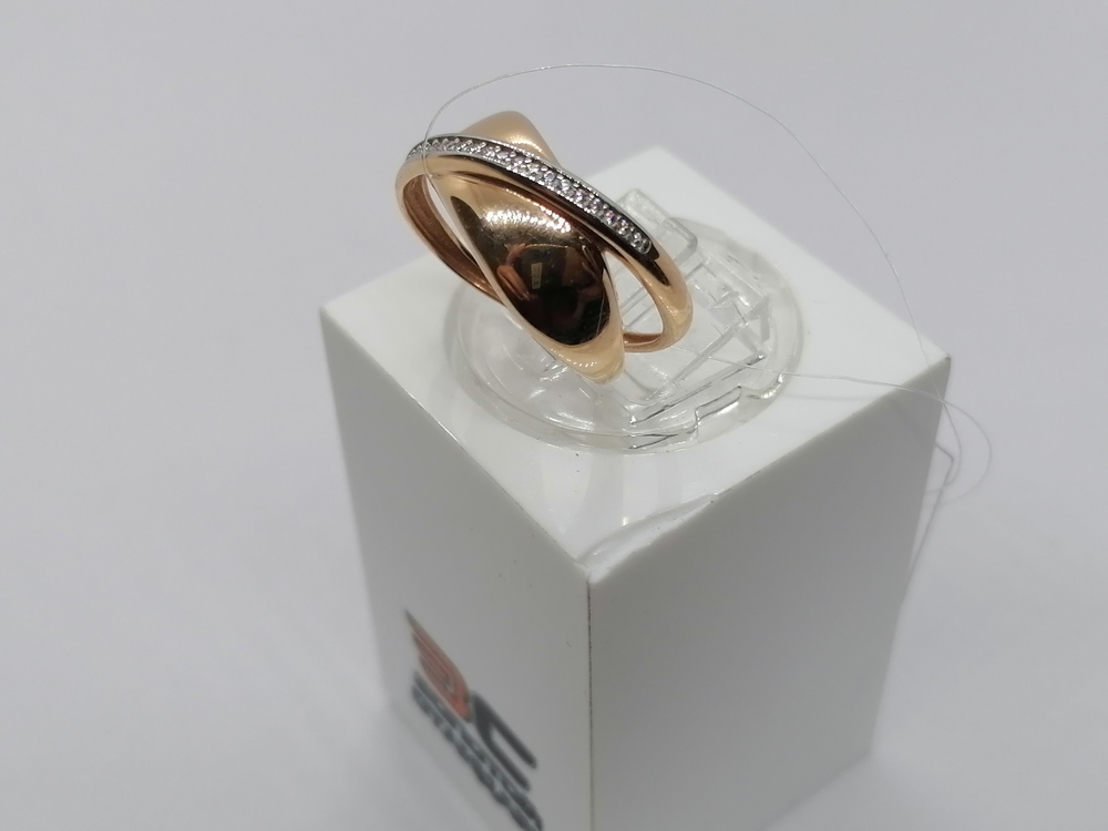 КОЛЬЦО С КАМНЯМИ (Au 585)