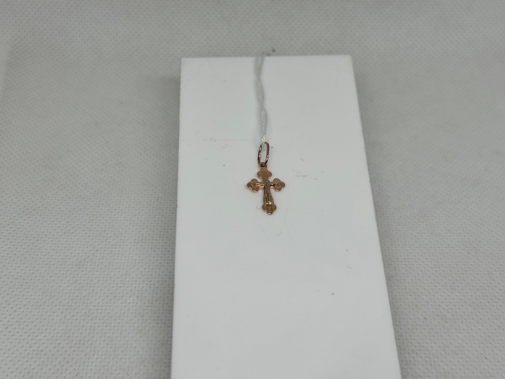 ПОДКБК585 ПОДВЕСКА КРЕСТ БЕЗ КАМНЯ (Au 585)