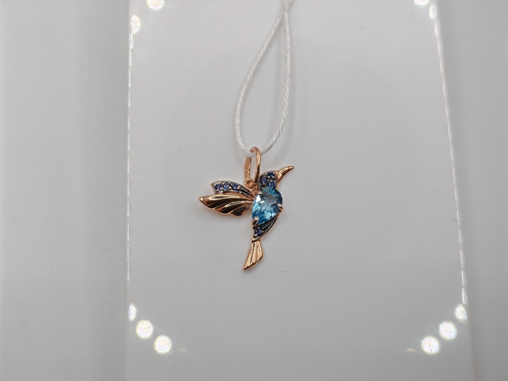 ПОДКМИ585 ПОДВЕСКА С КАМНЯМИ (Au 585)