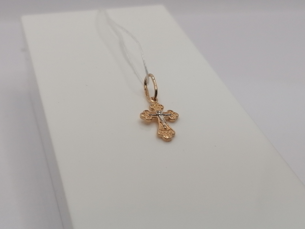 ПОДВЕСКА КРЕСТ без камня (Au 585)