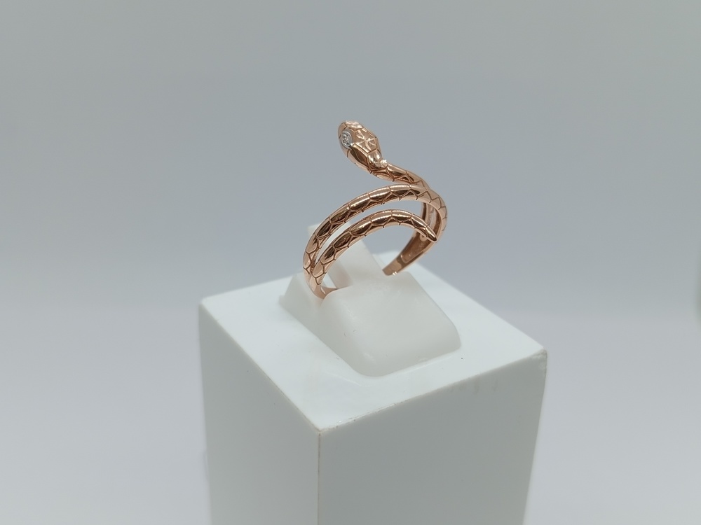 КОЛЬЦО С КАМНЯМИ (Au 585)