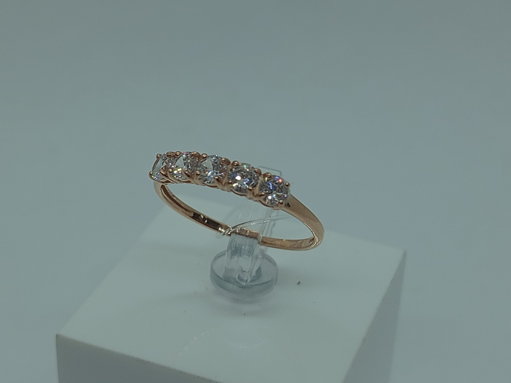 КОЛЬЦО С КАМНЯМИ (Au 585)