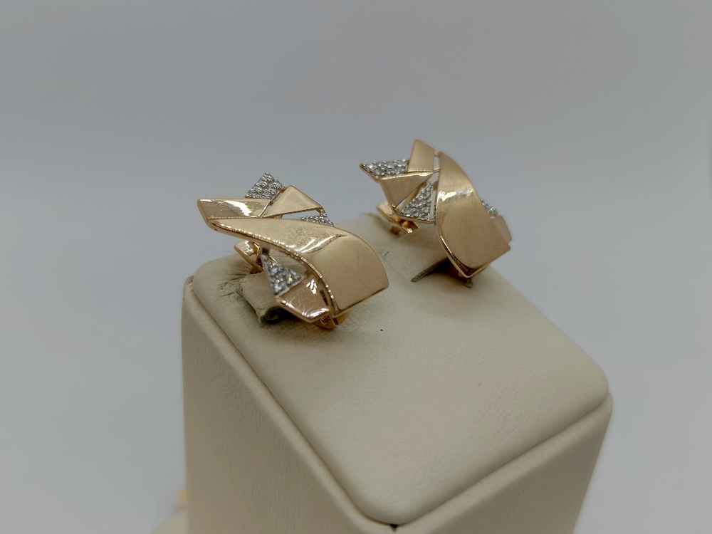 СЕРЬГИ С КАМНЯМИ (Au 585)