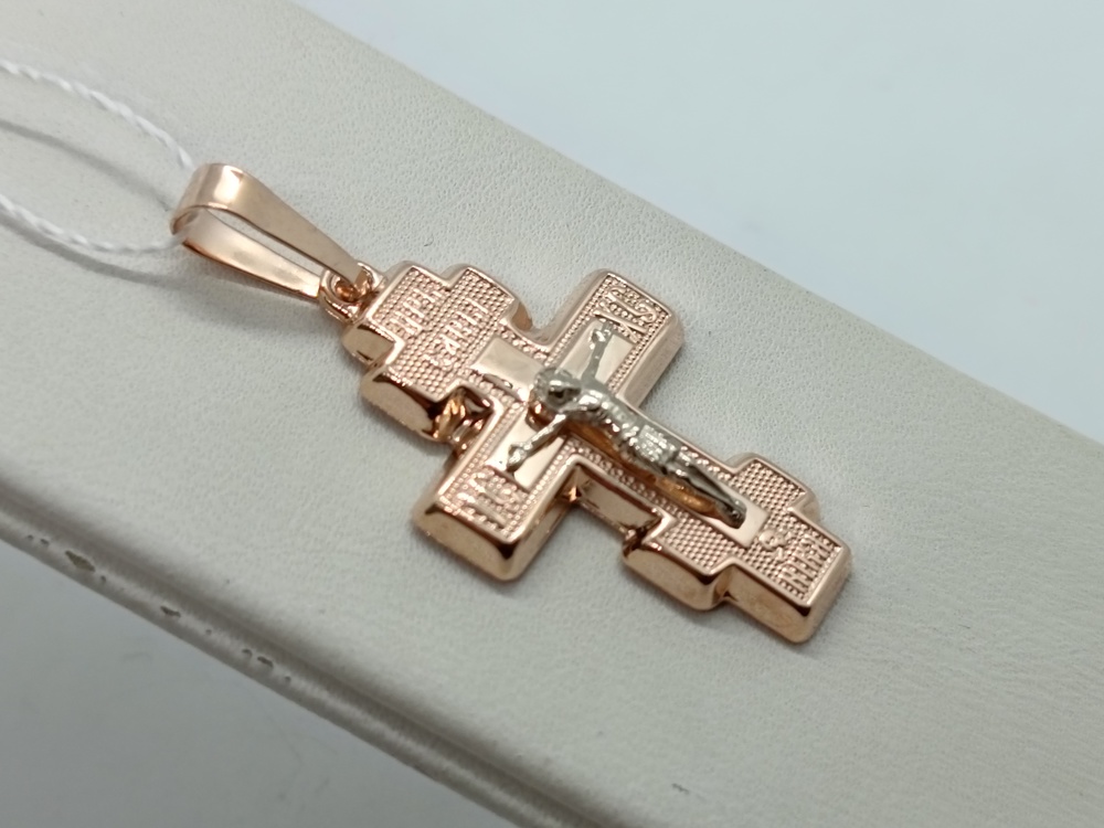 ПОДВЕСКА КРЕСТ без камня (Au 585)