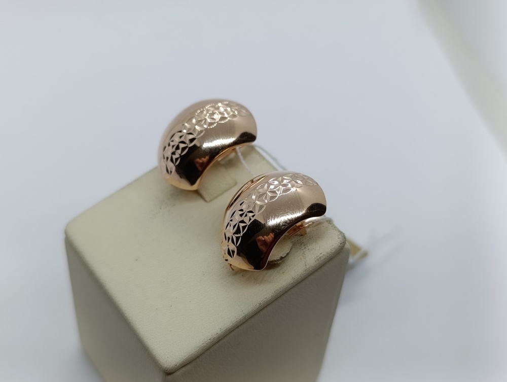 СЕРЬГИ БЕЗ КАМНЯ (Au 585)