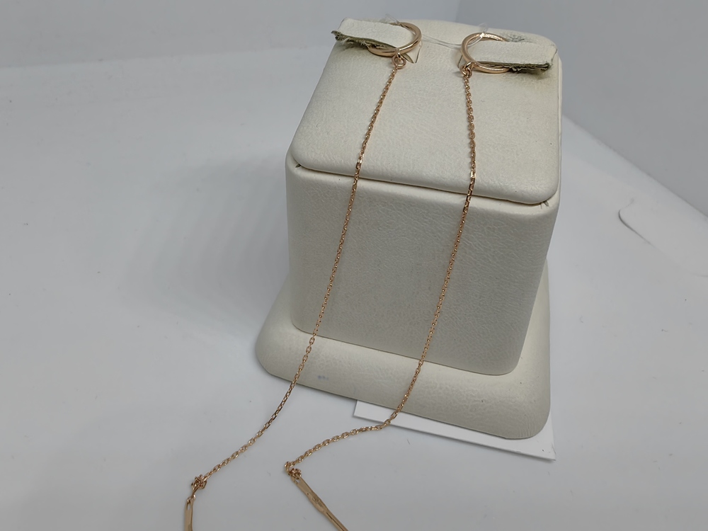 СЕРЬГИ ПРОДЕВКИ без камня (Au 585)