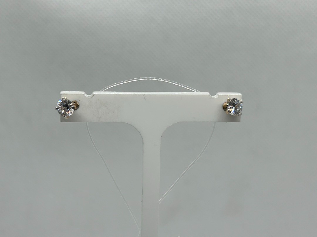 СЕРЬГИ ПУСЕТЫ с камнем (Au 585)