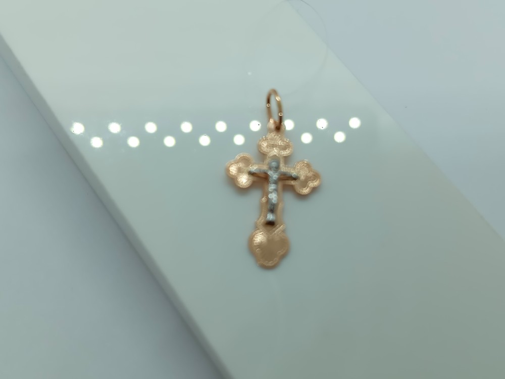 ПОДВЕСКА КРЕСТ без камня (Au 585)