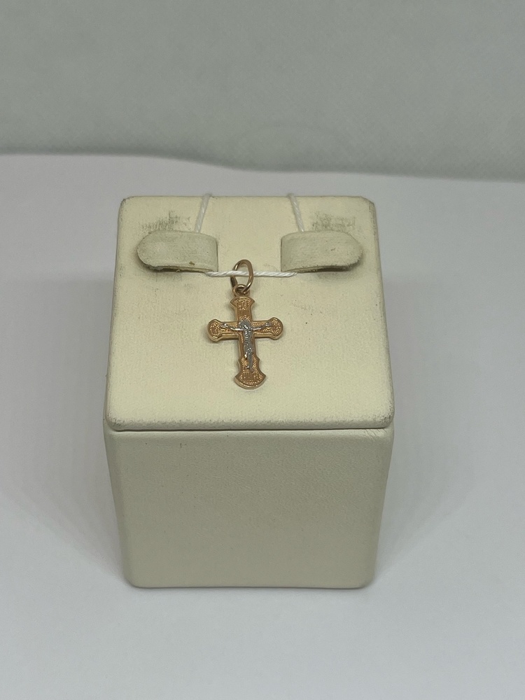 ПОДВЕСКА КРЕСТ БЕЗ КАМНЯ (Au 585)