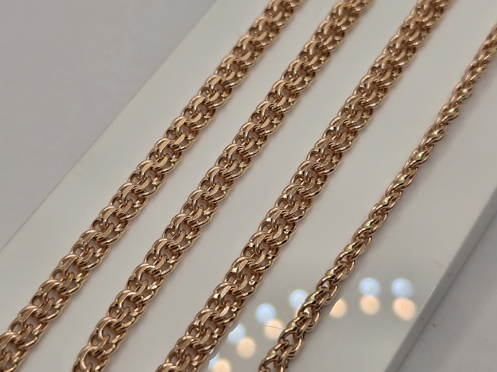 ЦЕПЬ ПУСТОТЕЛАЯ Бисмарк (Au 585)