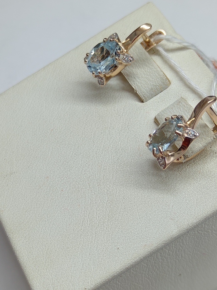 СЕРЬГИ С КАМНЯМИ (Au 585)