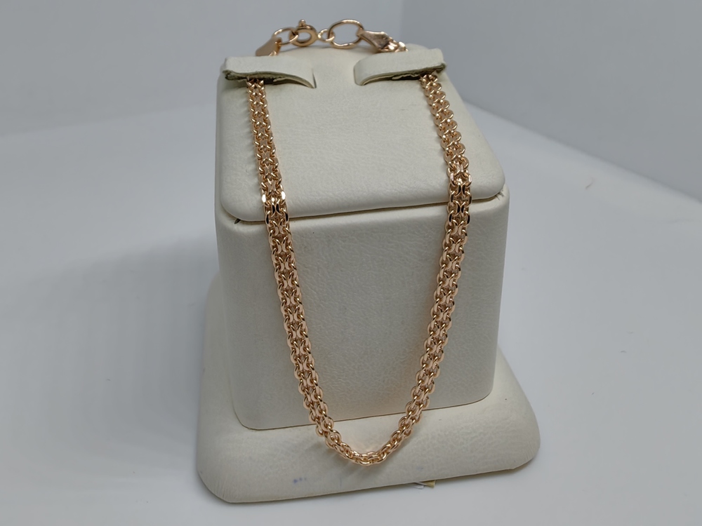 БРАСЛЕТ ПОЛНОВЕСНЫЙ Бисмарк машинный (Au 585)