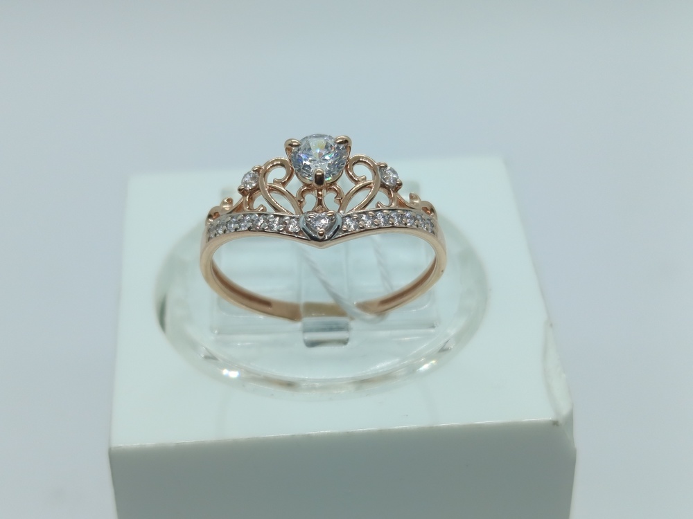КОЛКМИ585 КОЛЬЦО С КАМНЯМИ (Au 585)