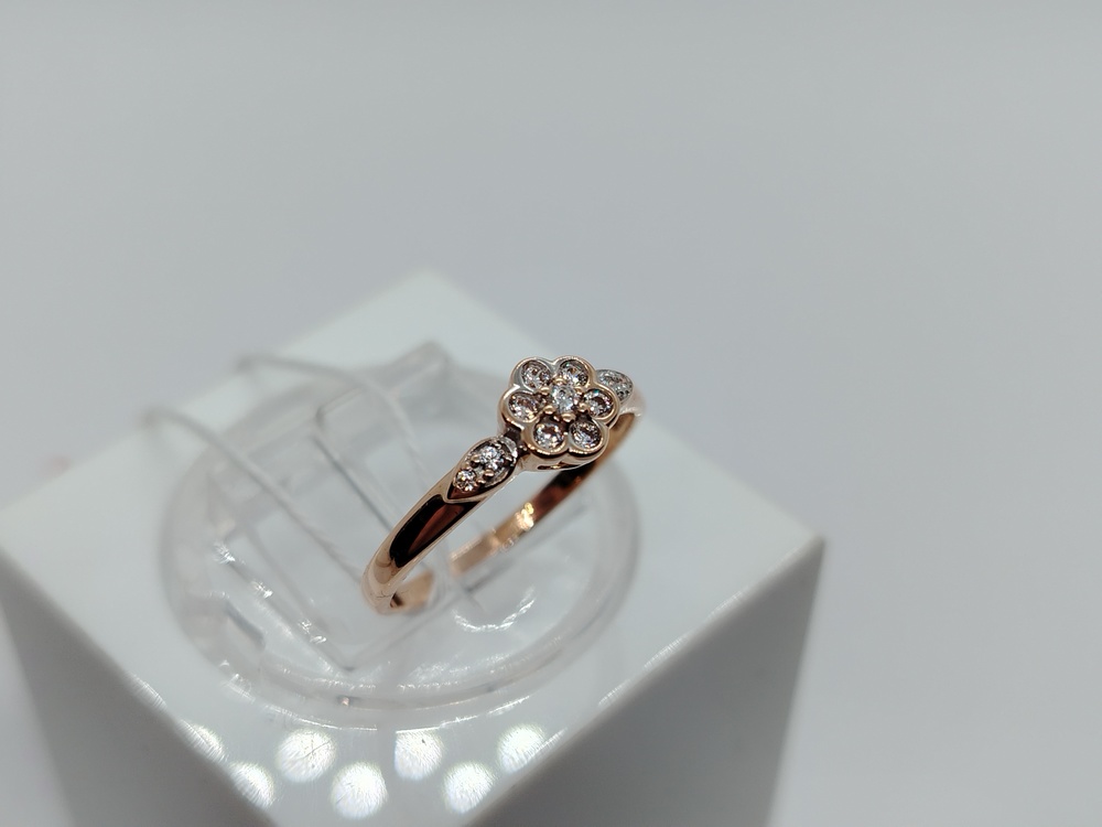 КОЛЬЦО С КАМНЯМИ (Au 585)