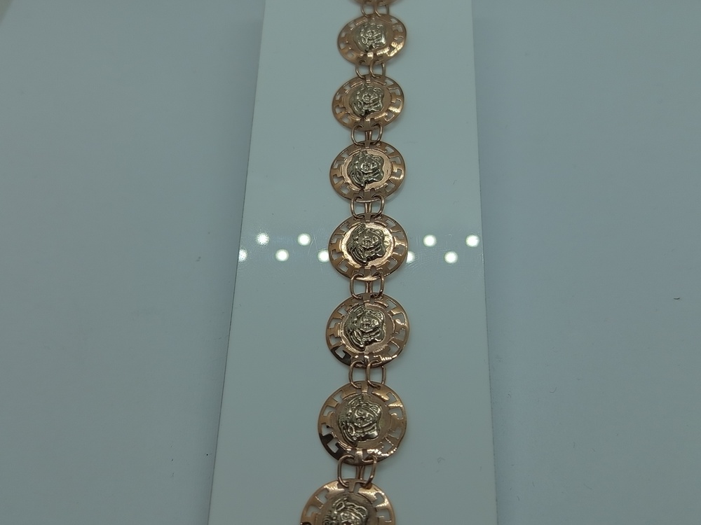 БРАСЛЕТ ПУСТОТЕЛЫЙ Фантазия (Au 585)