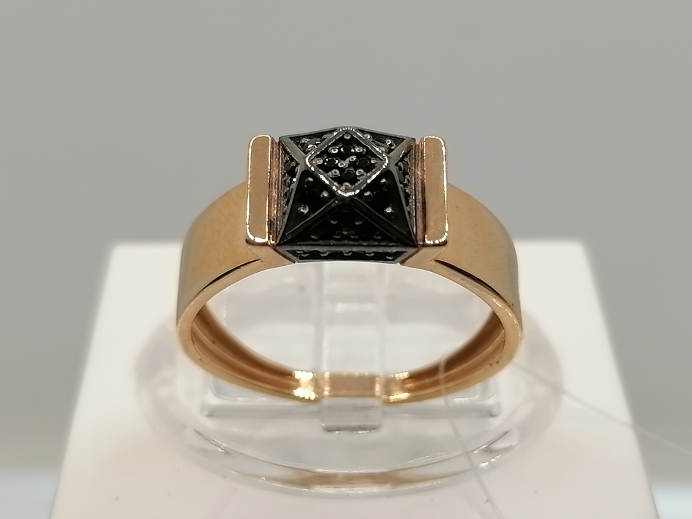 КОЛЬЦО С КАМНЯМИ (Au 585)