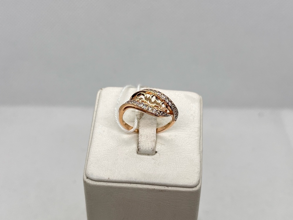 КОЛКМИ585 КОЛЬЦО С КАМНЯМИ (Au 585)