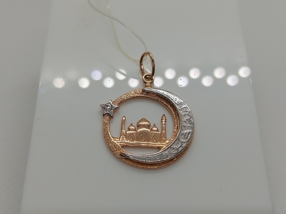 ПОДВЕСКА МЕЧЕТЬ с камнем (Au 585)