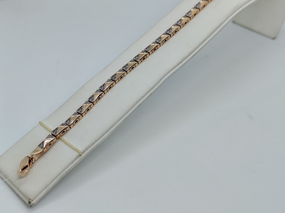 БРАСЛЕТ ФАНТАЗИЯ с камнями (Au 585)