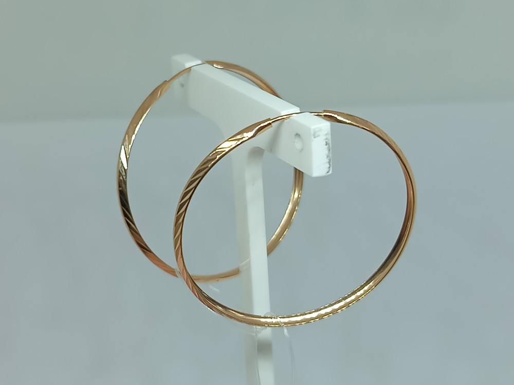 СЕРЬГИ КОНГО без камня (Au 585)