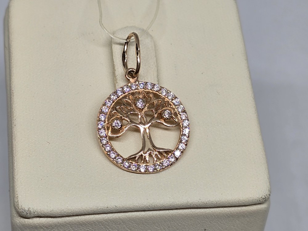 9900 ПОДВЕСКА С КАМНЯМИ (Au 585)