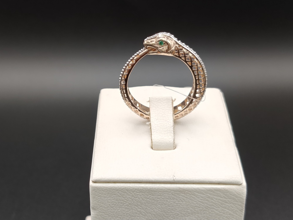 КОЛЬЦО С КАМНЯМИ (Au 585)