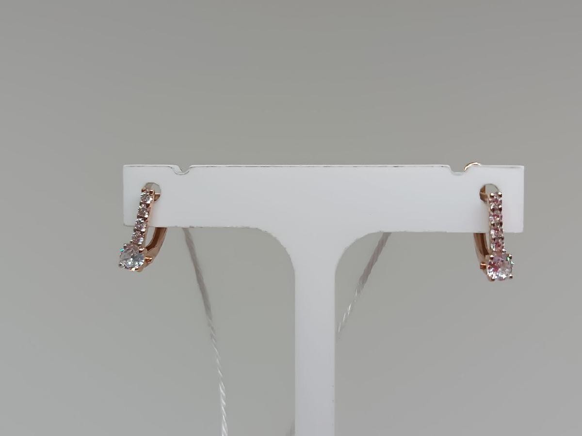 СКМИ585 СЕРЬГИ С КАМНЯМИ (Au 585)