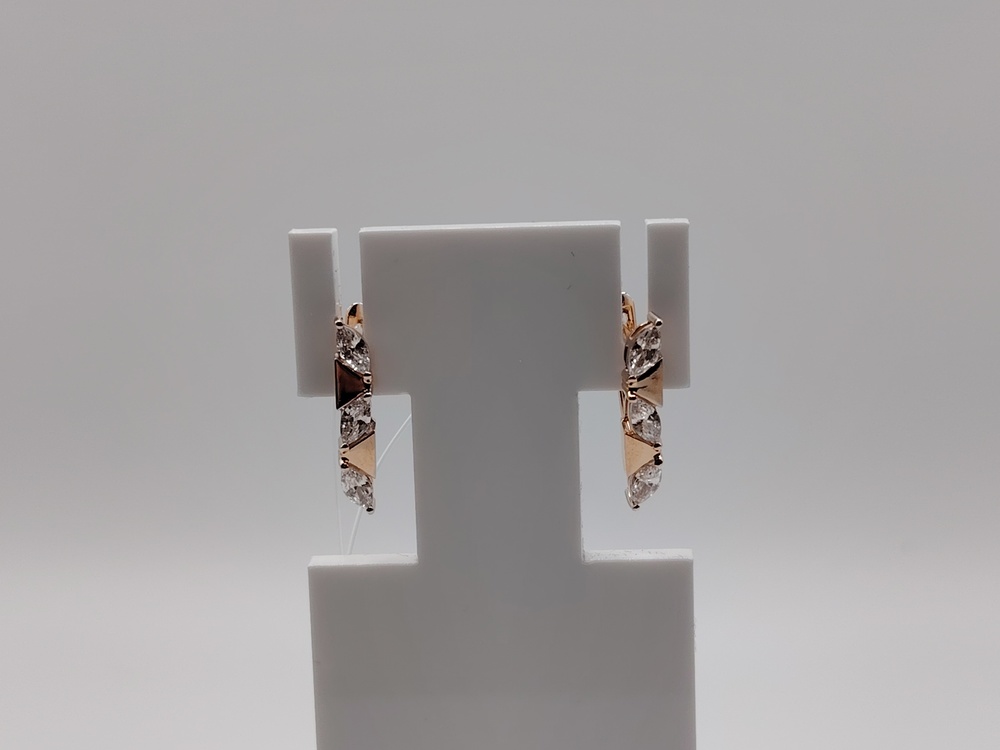 СЕРЬГИ С КАМНЯМИ (Au 585)