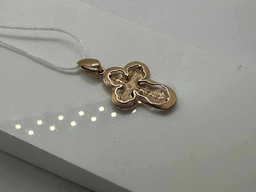 ПОДКБК585 ПОДВЕСКА КРЕСТ БЕЗ КАМНЯ (Au 585)