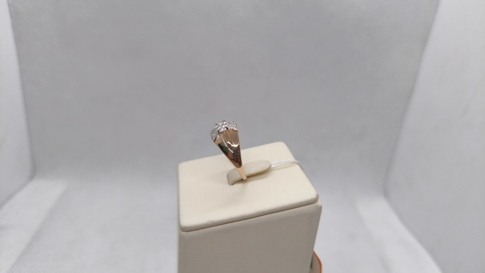 КОЛКМИ585 КОЛЬЦО С КАМНЯМИ (Au 585)