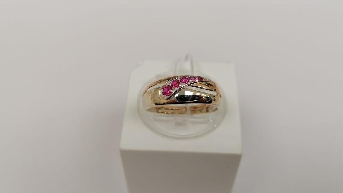 КОЛКМИ585 КОЛЬЦО С КАМНЯМИ (Au 585)