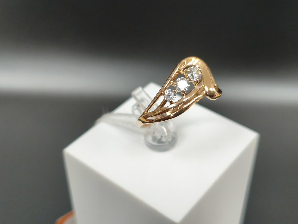 КОЛКМИ585 КОЛЬЦО С КАМНЯМИ (Au 585)