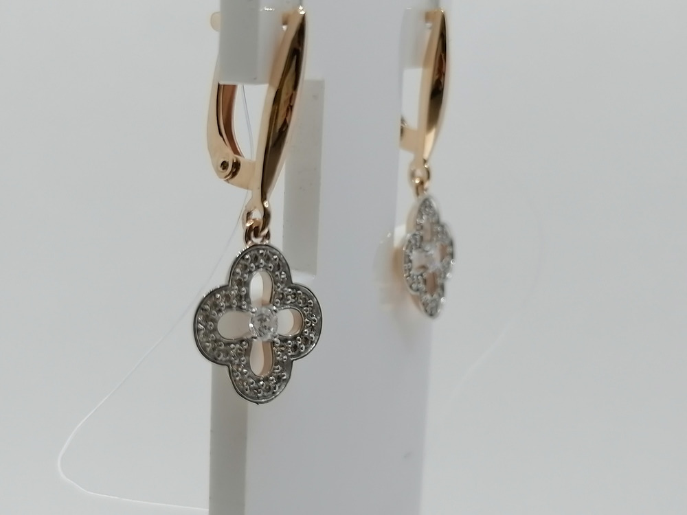 СЕРЬГИ С КАМНЯМИ (Au 585)