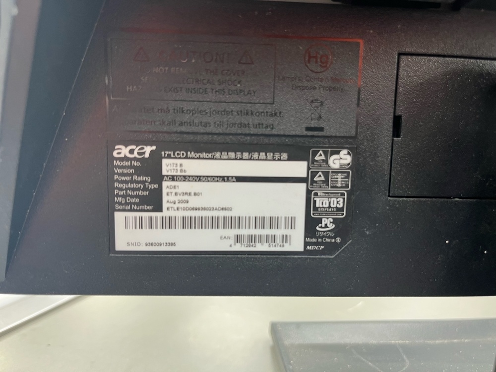 Монитор Acer V173B