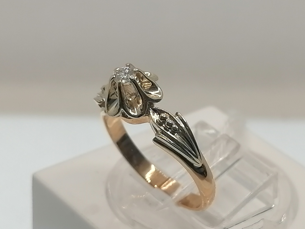 КОЛЬЦО БРИЛЛИАНТ Au 585