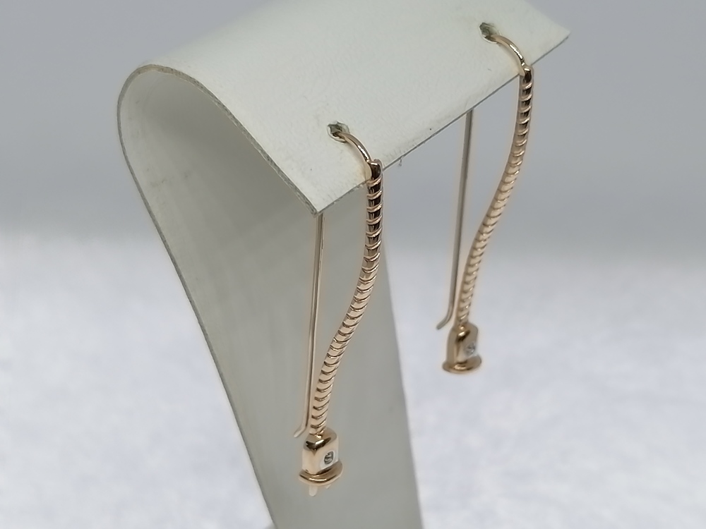 СЕРЬГИ С КАМНЕМ (Au 585)