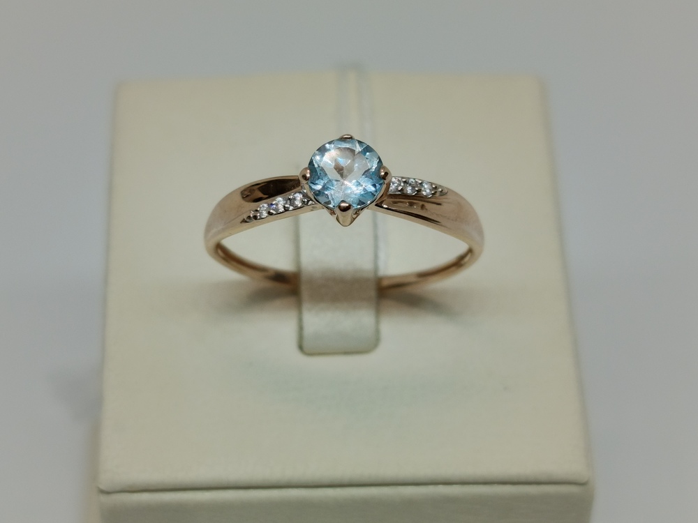 КОЛКМИ585 КОЛЬЦО С КАМНЯМИ (Au 585)