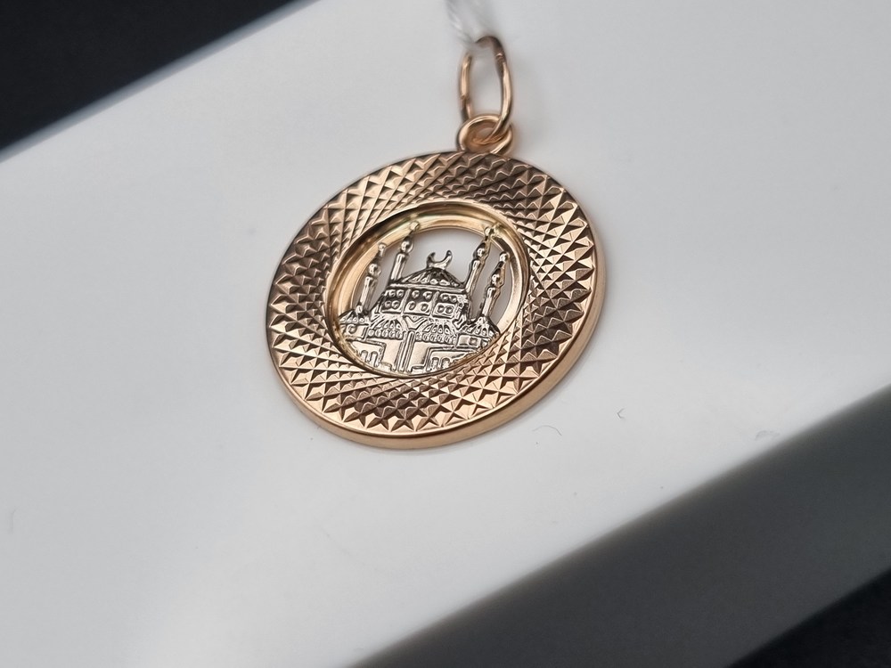 ПОДМБК585 ПОДВЕСКА МЕЧЕТЬ БЕЗ КАМНЯ (Au 585)