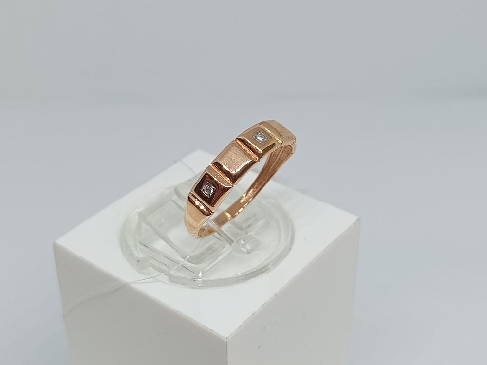 КОЛЬЦО С КАМНЯМИ (Au 585)