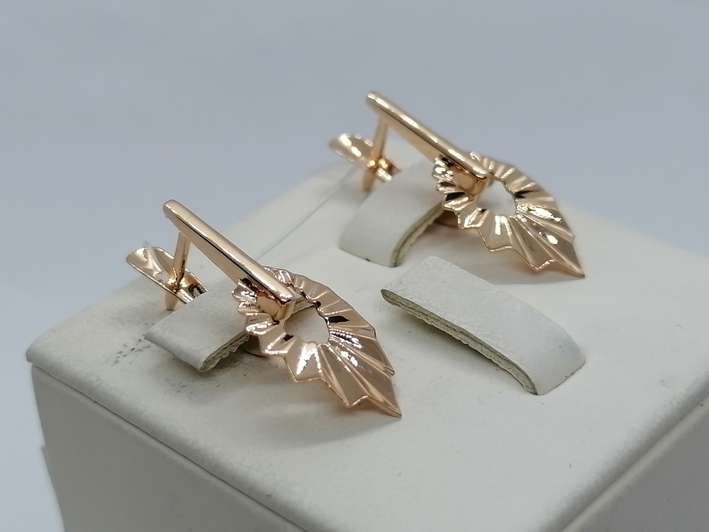 СЕРЬГИ БЕЗ КАМНЯ (Au 585)