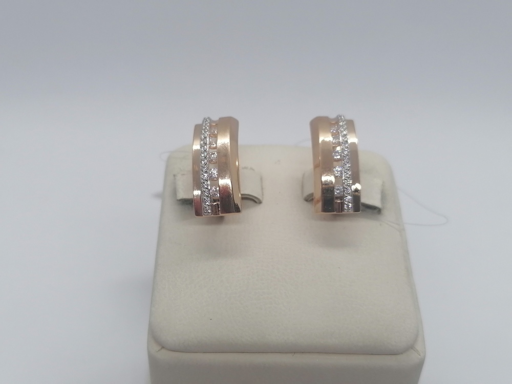 СЕРЬГИ С КАМНЯМИ (Au 585)